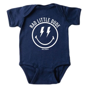 The Juniper Shop SmileyWorld Rad Little Dude Baby Short Sleeve Bodysuit - 1 of 4