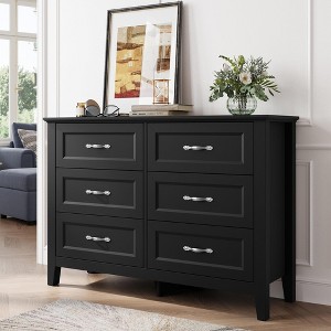 Drawers Dresser for Bedroom, Wood Bedroom Dresser Farmhouse Drawer Chest - 1 of 4
