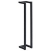 Angel Sar Towel Rack, Black Iron Wall Mounted Towel Holder, 5x5x23.6 Inch Bathroom Towel Shelf - 3 of 4