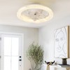 Airsurfer Multi-Directional Light Socket Fan with Remote 13" Screw-in Ceiling Fan - 4 of 4