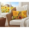 Manual Woodworkers & Weavers Sunny Faces 18x13 inch Climaweave Pillow – Vibrant Garden-Inspired - 2 of 3