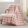 Snuggle Sac Ultra-Soft Microfiber Knit Throw Blanket, Reversible Checkered Design - 4 of 4