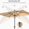 PURPLE LEAF Patio Umbrella Outdoor Table Umbrella Aluminum Frame Market Umbrella Sun Umbrella with 8 Sturdy Ribs - 3 of 4