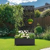 TOAOTBNBO Metal Raised Garden Bed with Star Pattern, Outdoor Planter Box with Wheels, Modern Privacy Screen for Garden and Patio - 2 of 4