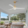 TOBILI Hot sales 52 Inch Indoor Ceiling Fan With Dimmable LED Light 3 Solid Wood Blades - 3 of 4