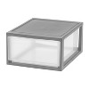 IRIS Compact Stacking Storage Plastic Drawer Organizer with Clear Doors - 3 of 4