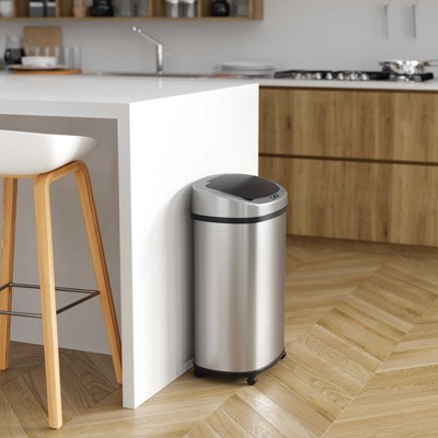 iTouchless Rolling Sensor Trash Can