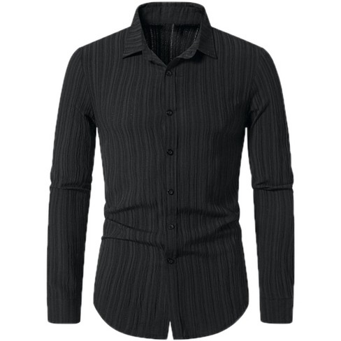 Black dress shirt target sale