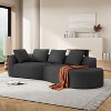 VAISP-Modern 2-Piece Curved Green Sectional Sofa with Chaise Lounge, High-Density Sponge, Pearl Upholstery, Right-Facing for Living Room - 2 of 4
