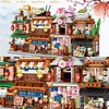 Ruvalino Baby and Toddler Learning Toys Japanese Street View Mini Building Block Set for Creative Playtime, Multicolored, 11.81"*7.87"*3.14" - 2 of 4