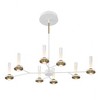 Eurofase Lighting Torcia 16 - Light Chandelier in  White/Brass - image 2 of 3