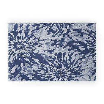Emanuela Carratoni Blue Tie Dye Welcome Mat - Deny Designs