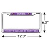 City College of New York Mascot Full Size Standard License Plate Metal Frame - 4 of 4