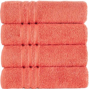 BAGOKIE 4pc Turkish Cotton Bath Towel Set - 1 of 4