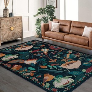 Fulvari Boho Large Soft Non-Slip Vintage Bedroom Dining Room Rug, Low Pile Carpet for Kids Playroom Nursery Office Farmhouse - 1 of 4