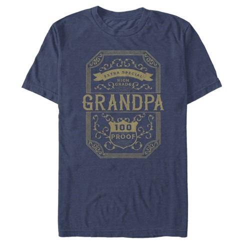 Men's Lost Gods 100 Proof Grandpa T-Shirt - Navy Blue Heather - 2X Large
