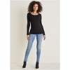 VENUS Womens Ribbed Crew Neck Top - 2 of 4