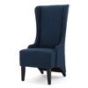 Dining Chair, Upholstered Back Rest Seat Accent Chair With Birch Wood Legs, Leisure Chair For Restaurants Living Rooms - 2 of 4