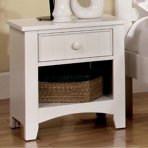 Royal Hampton Wood Night Stand, White Finish - 1 of 2