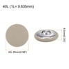 Unique Bargains Metal Shank Round Cloth Covered DIY Sewing Buttons 20 Pcs - 2 of 4