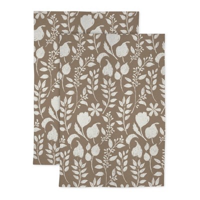 2pk Cotton Designer Our Home Kitchen Towels - MU Kitchen