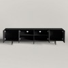 Luck Live Modern Black TV Stand with Adjustable Shelves, Soft-Close Hinges & Cable Management, 70.87" Media Console for Living Room - 3 of 4