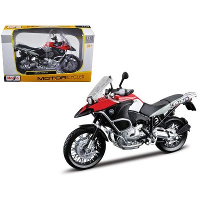 BMW R1200GS Red and Black 1/12 Diecast Motorcycle Model by Maisto