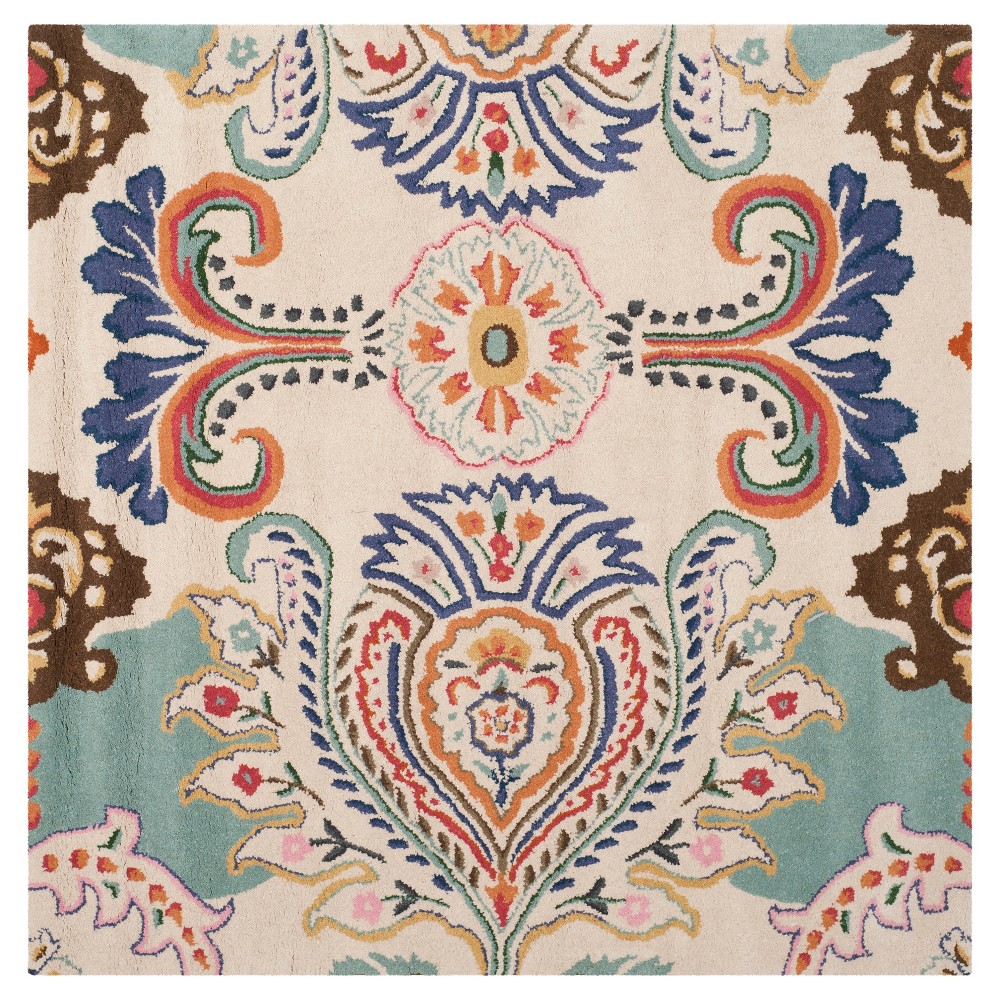 Harvey Area Rug - Ivory/Blue (5'x5') - Safavieh