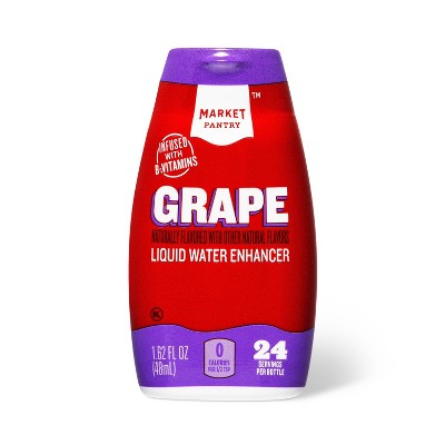 Grape Liquid Water Enhancer Drops - 1.62 Fl Oz - Market Pantry™ : Target