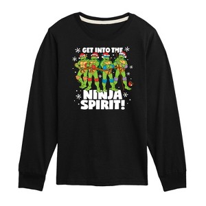 Boys' - Teenage Mutant Ninja Turtles - Get Into The Ninja Spirit Long Sleeve Graphic T-Shirt - 1 of 4