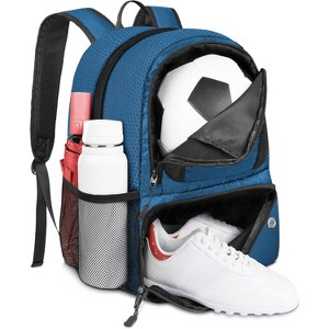 Multi-Sport Backpack with Ball Holder, Water-Resistant Soccer Bag for Large Gym Bag for Sports Gear - 1 of 4