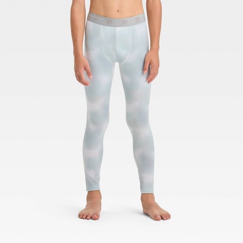 Boys' Fitted Performance Tights - All In Motion™ Light Gray S
