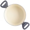 Spice By Tia Mowry Savory Saffron 5 Quart Ceramic Nonstick Aluminum Dutch Oven with Lid and Steamer - 4 of 4
