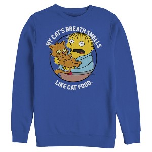Men's The Simpsons Ralph and His Cat Sweatshirt - 1 of 4