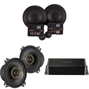 Kicker 47KEY2004 4-Channel DSP Smart Amp w/ 51KSS 5.25" & 4" Audio Upgrade Bundle - 1 of 4