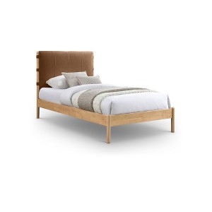 Meridian Furniture,Asher Vegan Leather Bed - 1 of 4
