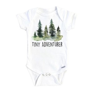 Tiny Adventurer Onesie® Baby Boy Girl Clothes Infant Bodysuit Funny Cute Newborn GS1 - 1 of 3