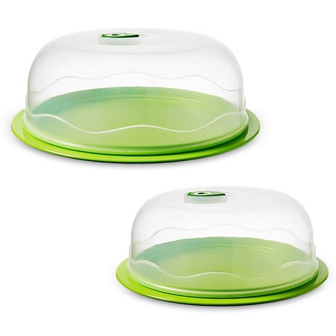 Ozeri 4-piece Nesting Domed Food Storage Container Set, INSTAVAC Ready-Serve, Vacuum Seal - image 1 of 4