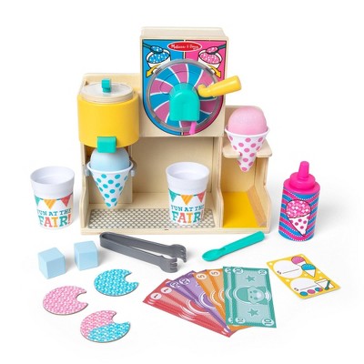 Melissa & Doug Fun At The Fair! Wooden Snow-cone And Slushie Play Food Set : Target
