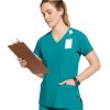 Jockey Women's Mock Wrap Scrub Top - 3 of 4
