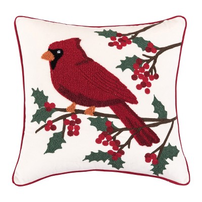 C&F Home 18" x 18" Cardinal Berries Pillow