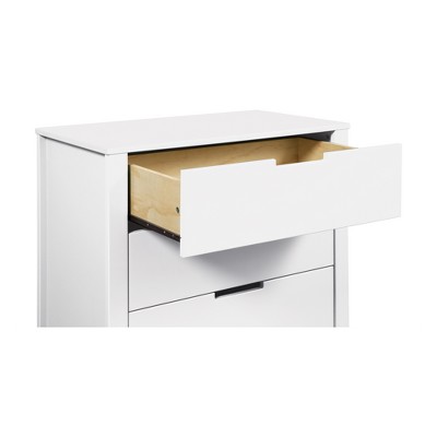 Colby Modern White 3-Drawer Nursery Dresser with Soft Close