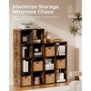COMHOMA 4/6/8 Wood Cube Storage Shelf, White Wood Bookshelf with Removable Back Panels, Open Back Design for Vertical or Horizontal Placement - 4 of 4