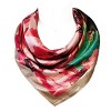 Wrapables Silky Feeling Satin Square Scarf, Pink Abstract - image 2 of 4