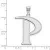 Black Bow Jewelry 14k White Gold Pepperdine Waves NCAA Extra Large Pendant - 2 of 3