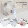CASAINC Center-Set Widespread 2-Handle Waterfall Bathroom Sink Faucet with Drain - 4 of 4