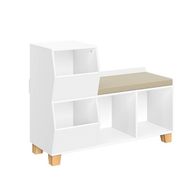 Riverridge Kids' Catchall Cubby Storage Organizer Bench With Toy 