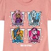 Girls' - Monster High - Clawdeen Wolf Frankie Stein Cleo de Nile Draculaura Fitted Short Sleeve Graphic T-Shirt - 2 of 4