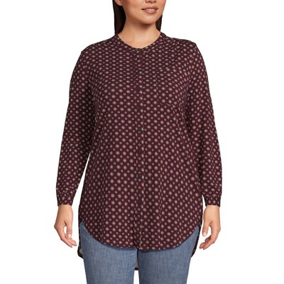 Lands' End Women's Long Sleeve Jersey A-line Tunic