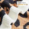 Snuggle Sac Leopard Throw Blanket Knitted Blanket Cozy Warm Blankets for Couch - 3 of 4